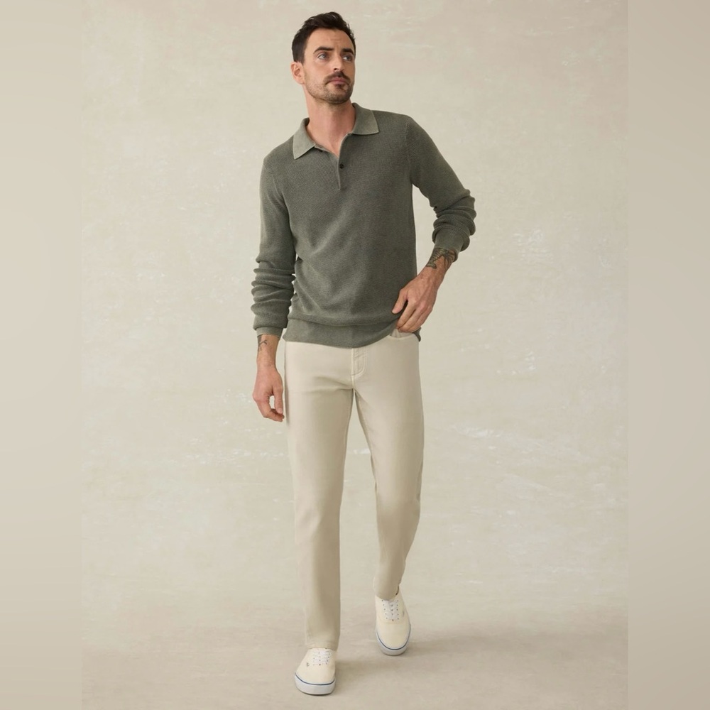 Faherty Tan Men's Pants